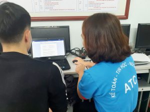 Lớp kế toán thực hành ở Thanh Hóa