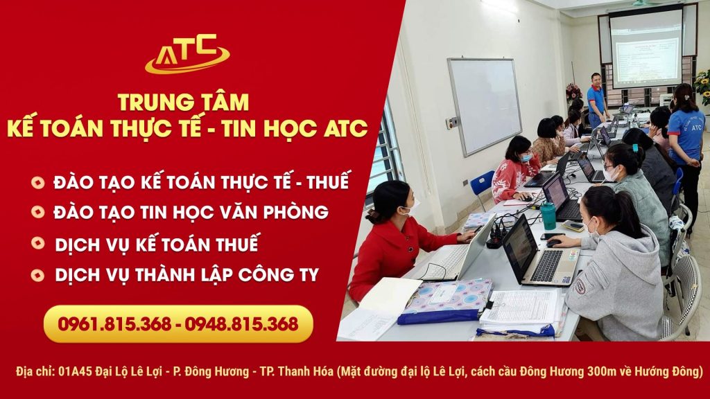 LOP HOC KE TOAN THANH HOA Hôm trước trung tâm kế toán ATC đã hướng dẫn bạn cách xử lý hóa đơn viết sai nhưng chưa xé ra khỏi cuống.