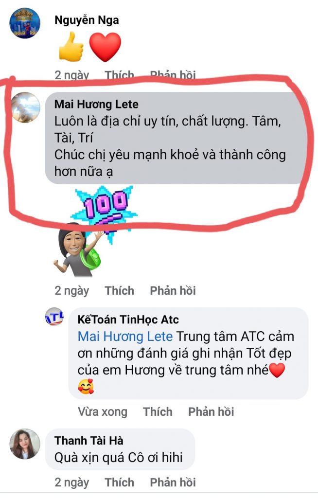 học kế toán tại thanh hóa FEEDBACK HỌC VIÊN GỬI ATC...KHI ĐỌC LUÔN CHỨA ĐỰNG NHỮNG TÌNH CẢM THẬT. KHÓA HỌC MANG LẠI CHẤT LƯỢNG THẬT,