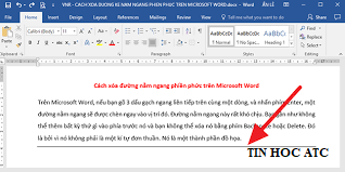 Hoc tin hoc van phong o Thanh Hoa Văn bản của bạn xuất hiện những đường kẻ viền, bạn muốn xóa nó, bạn hãy làm theo những bước sau