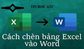 trung tam tin hoc tai thanh hoa Tin học ATC xin giới thiệu bạn 4 cách chèn bảng excel vào word đơn giản và chi tiết trong bài