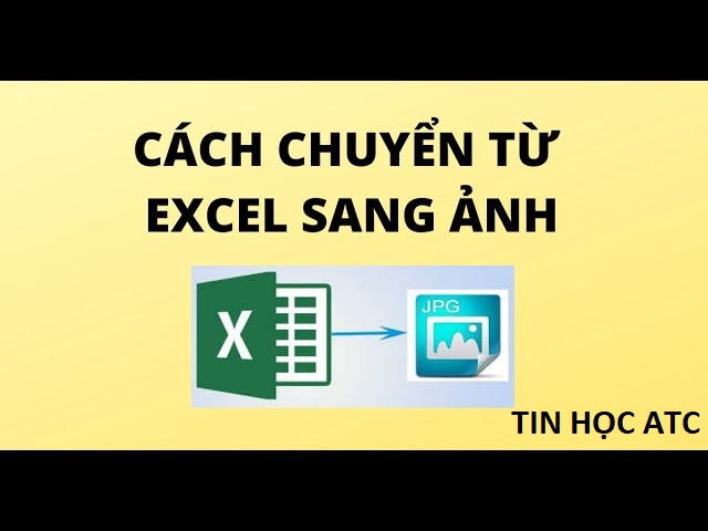 Học tin học văn phòng ở Thanh Hóa Chuyển Excel 2013 trở lên sang ảnh bạn có thể chuyển dữ liệu Excel sang dạng ảnh nhanh chóng.