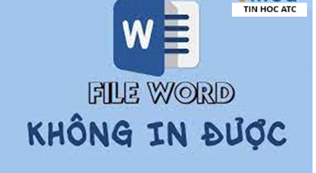 Trung tâm tin học tại thanh hóa File word bị khóa không in được thì phải làm sao? Bài viết sau đây tin học ATC xin chia sẽ cách sửa