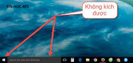 Hoc tin hoc van phong o Thanh Hoa Tại sao không bấm chuột được vào thanh Start Menu? Làm sao để khắc phục? Mời bạn tham khảo