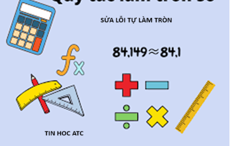 Trung tâm tin học tại thanh hóa Nếu excel tự làm tròn số thì phải xử lý như thế nào? Tin học ATC sẽ hướng dẫn các bạn trong bài viết