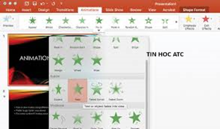 Trung tâm tin học tại thanh hóa Khắc phục Animation trong powerpoint bị ẩn hiệu quả như thế nào? Tin học ATC xin trả lời bạn trong