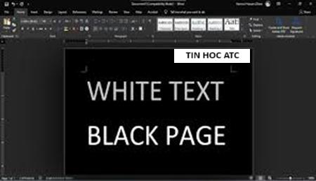 Trung tâm tin học tại thanh hóa Nếu bạn muốn biết cách sửa lỗi word bị nền đen thì mời bạn tham khảo bài viết này của tin học ATC nhé!