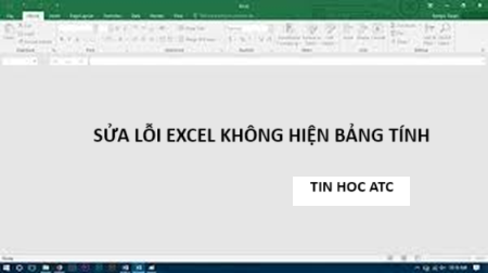 Học tin học tại thanh hóa Excel của bạn tự dưng lại không hiện bảng tính, bạn đang hoang mang không biết làm thế nào? Tin học ATC có giải