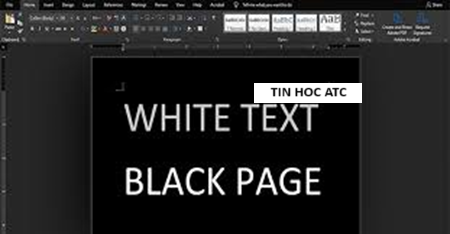 Trung tâm tin học tại thanh hóa Word bị nền đen chữ trắng thì phải làm sao? Tin học ATC xin chia sẽ cách sửa tình huống này nhé!