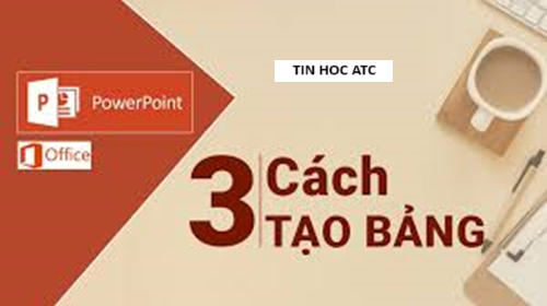 Trung tâm tin học tại thanh hóa Để giúp người dùng trình bày số liệu trong powerpoint thì việc sử dụng table là vô cùng hợp lí, vậy