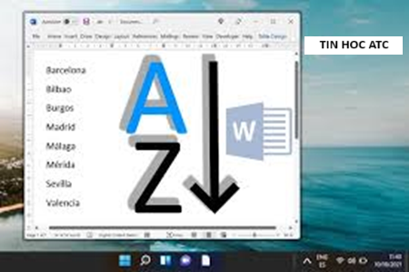 Trung tâm tin học tại thanh hóa Bạn muốn sắp xếp dữ liệu trong word theo thứ tự ABC nhưng chưa biết cách làm? Tin học ATC xin chia sẽ cách làm
