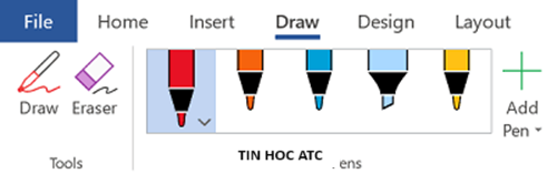 Học tin học văn phòng ở Thanh Hóa Từ excel 2016 trở đi, Microsoft có thêm chức năng draw trong excel. Nếu bạn chưa biết cách sử dụng