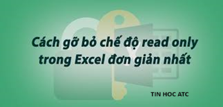 Trung tâm tin học tại thanh hóa Muốn gỡ bỏ chế độ read only bạn hãy thử theo cách làm dưới đây nhé! 1.Cách tắt chế độc