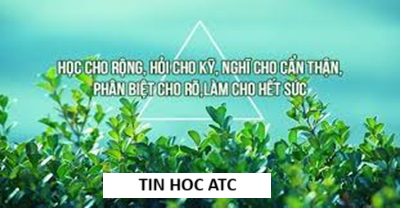 Trung tâm tin học ở thanh hóa Học tập không phải là dồn ép tất cả mọi thứ vào trong đầu, mà là biết cách chọn lọc, tiếp thu vừa đủ để